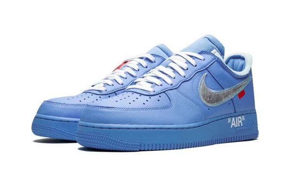 Men's Blue Air Force 1 Low Shoes 0371